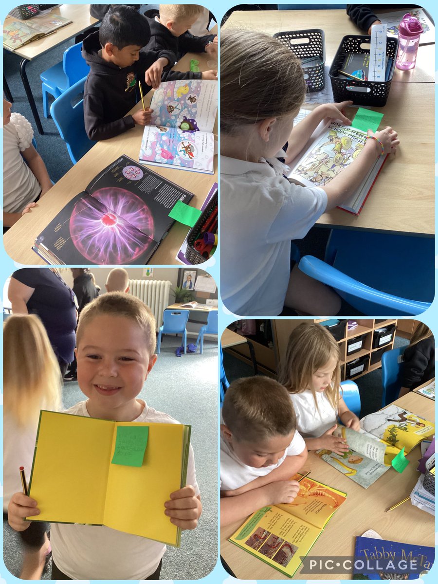 Year 2 have been little librarians during their morning work today, writing book recommendations for their favourite books to share across school!