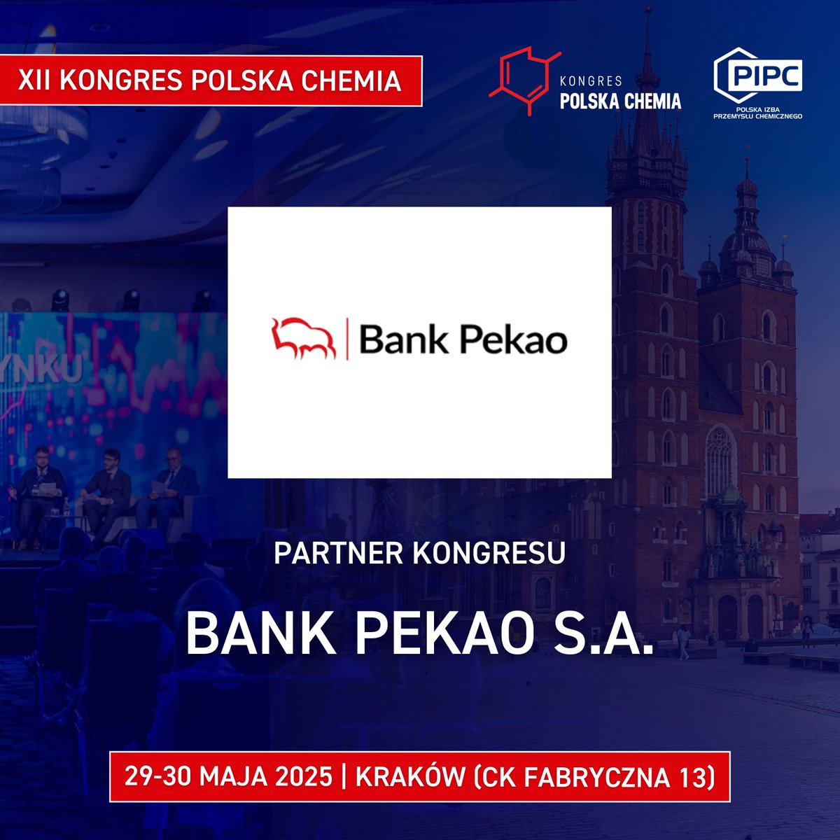 🤝 Z radością informujemy, że Partnerem XII Kongresu Polska Chemia jest <a href="/BankPekaoSA/">Bank Pekao S.A.</a>!

👉 Przejdź na stronę wydarzenia: kongrespolskachemia.pl

🎯 Poznaj agendę: kongrespolskachemia.pl/agenda/

🎟️ Ostatnia szansa na rejestrację! Tylko do 23 maja br. do 16:00!
rejestracja.kongrespolskachemia.pl/rejestracja