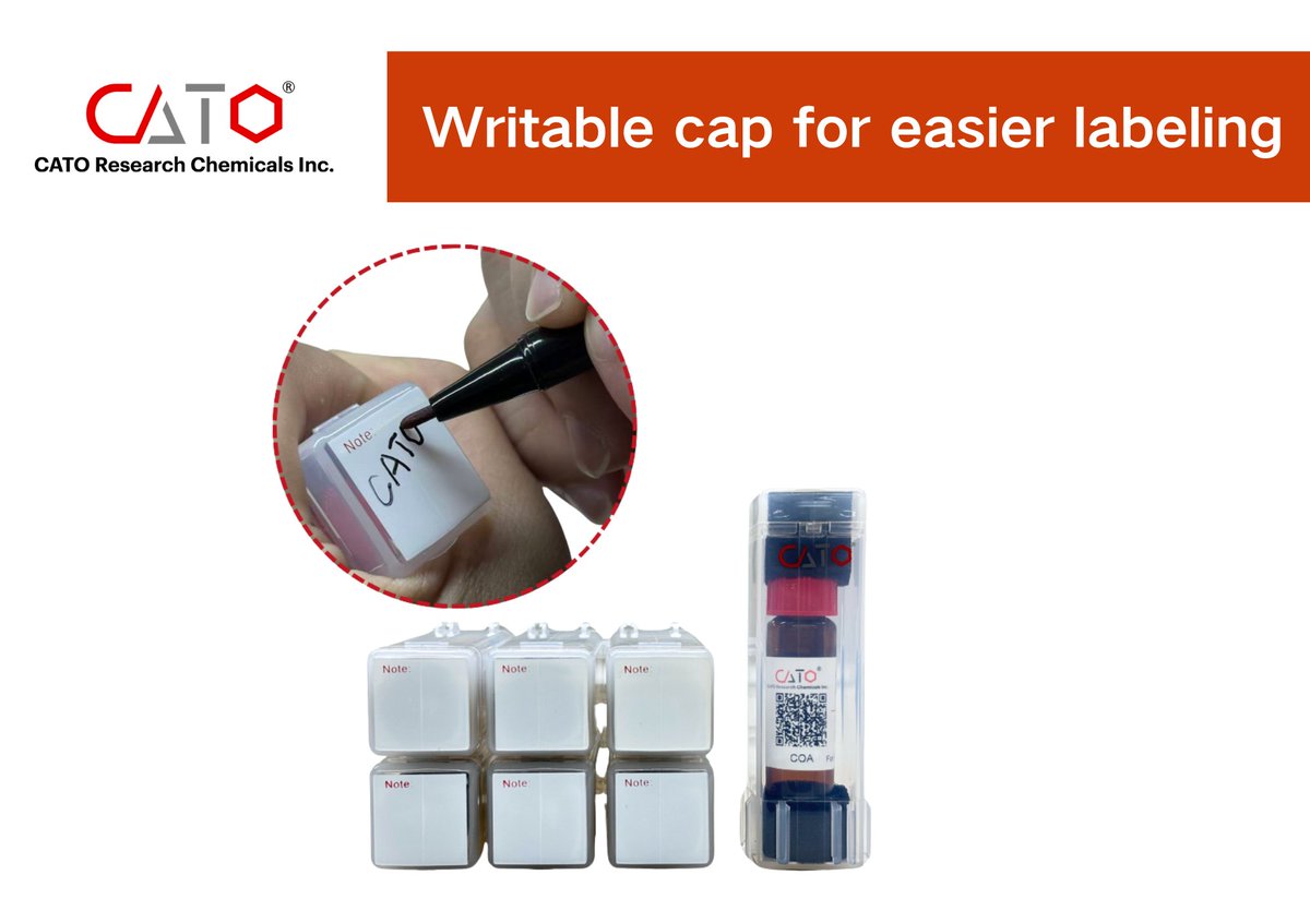 CATOStandards's tweet photo. CATO Packaging Upgrade Alert!
We’ve redesigned our packaging to offer better protection, easier handling, and smarter storage.
✅ Secure snap-fit base
✅ Writable cap for easy labeling
✅ Tamper-evident seal
Same high-quality product, now with enhanced packaging.
 #Packaging https://t.co/HsQXUxLlrf