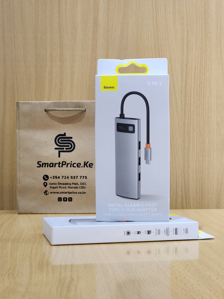 Smartprice.ke (@smartpriceke) on Twitter photo One hub to rule them all.⚡️
Meet the Baseus USB Hub — sleek, powerful, and built for the multitasker in you.
#Baseus #TechEssentials #USBHub
Available at <a href="/smartpriceke/">Smartprice.ke</a>.
Baseus 4 in 1 ksh.4,500
Baseus 5 in 1 Ksh 5,500
Baseus 6 in 1 Ksh.6,500
Baseus 7 in 1 Ksh.7,000
Baseus 8 in One hub to rule them all.⚡️
Meet the Baseus USB Hub — sleek, powerful, and built for the multitasker in you.
#Baseus #TechEssentials #USBHub
Available at <a href="/smartpriceke/">Smartprice.ke</a>.
Baseus 4 in 1 ksh.4,500
Baseus 5 in 1 Ksh 5,500
Baseus 6 in 1 Ksh.6,500
Baseus 7 in 1 Ksh.7,000
Baseus 8 in
