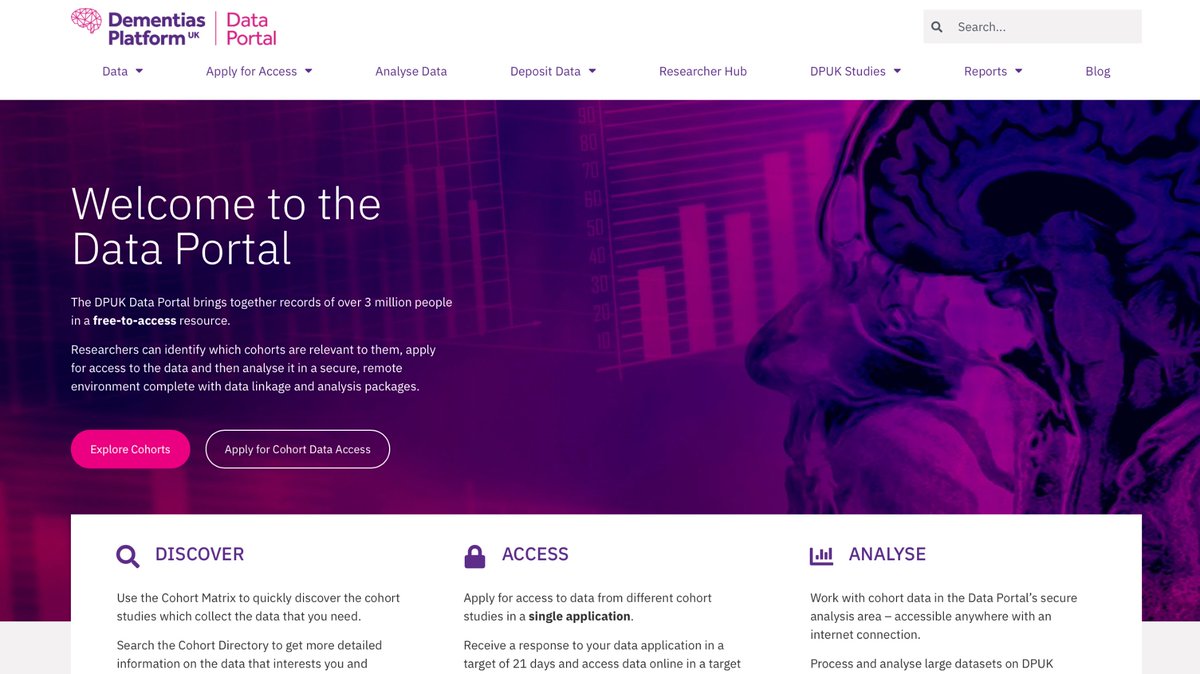 Our Data Portal connects researchers worldwide with vital dementia data. This #DementiaActionWeek, remember: 1 in 3 UK people with dementia remain undiagnosed.  zurl.co/PYT84  #DPUK #EarlyDiagnosis
