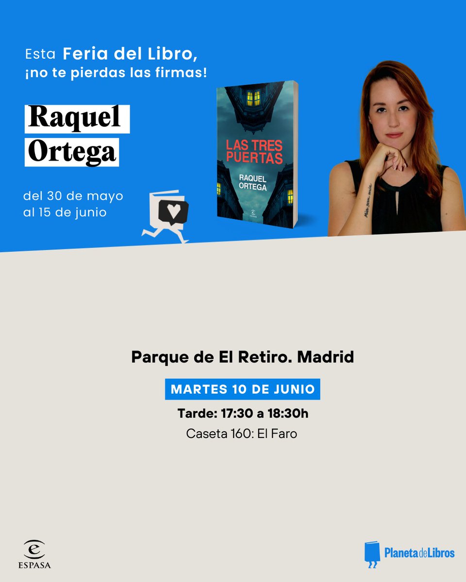 ¡Este año estaré firmando en la Feria del Libro de Madrid! Espero veros allí. ❤️
