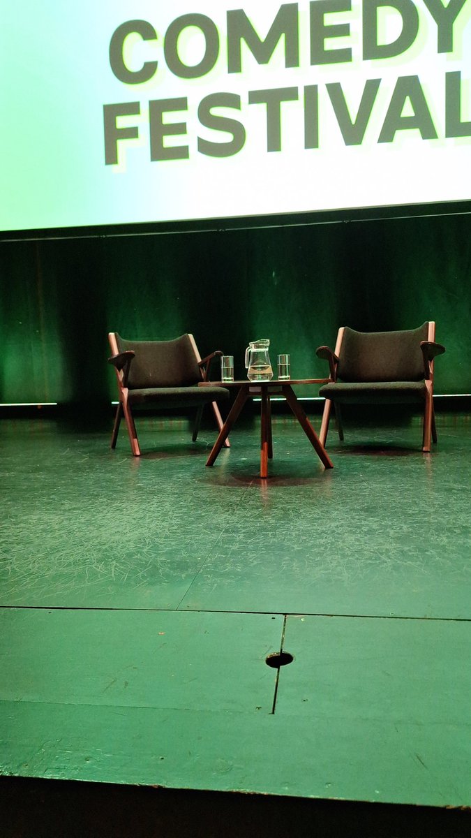 I was sitting *this close* to <a href="/stevecoogan65/">Steve Coogan</a> at the #BBCComedyFestival yesterday yet somehow managed to resist the urge to blast 'Dancing in the Dark' on my phone in the hopes of precipitating a Bruce Springsteen/Courtney Cox moment...