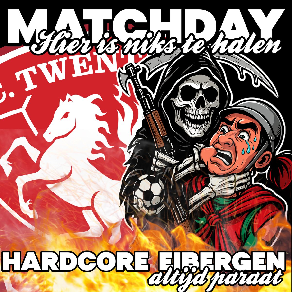 HardcoreEiberge's tweet photo. #matchday #cote 🔴 Hier is niks te halen #fctwente #hardcoreeibergen Altijd paraat https://t.co/WSfDd5PpvH