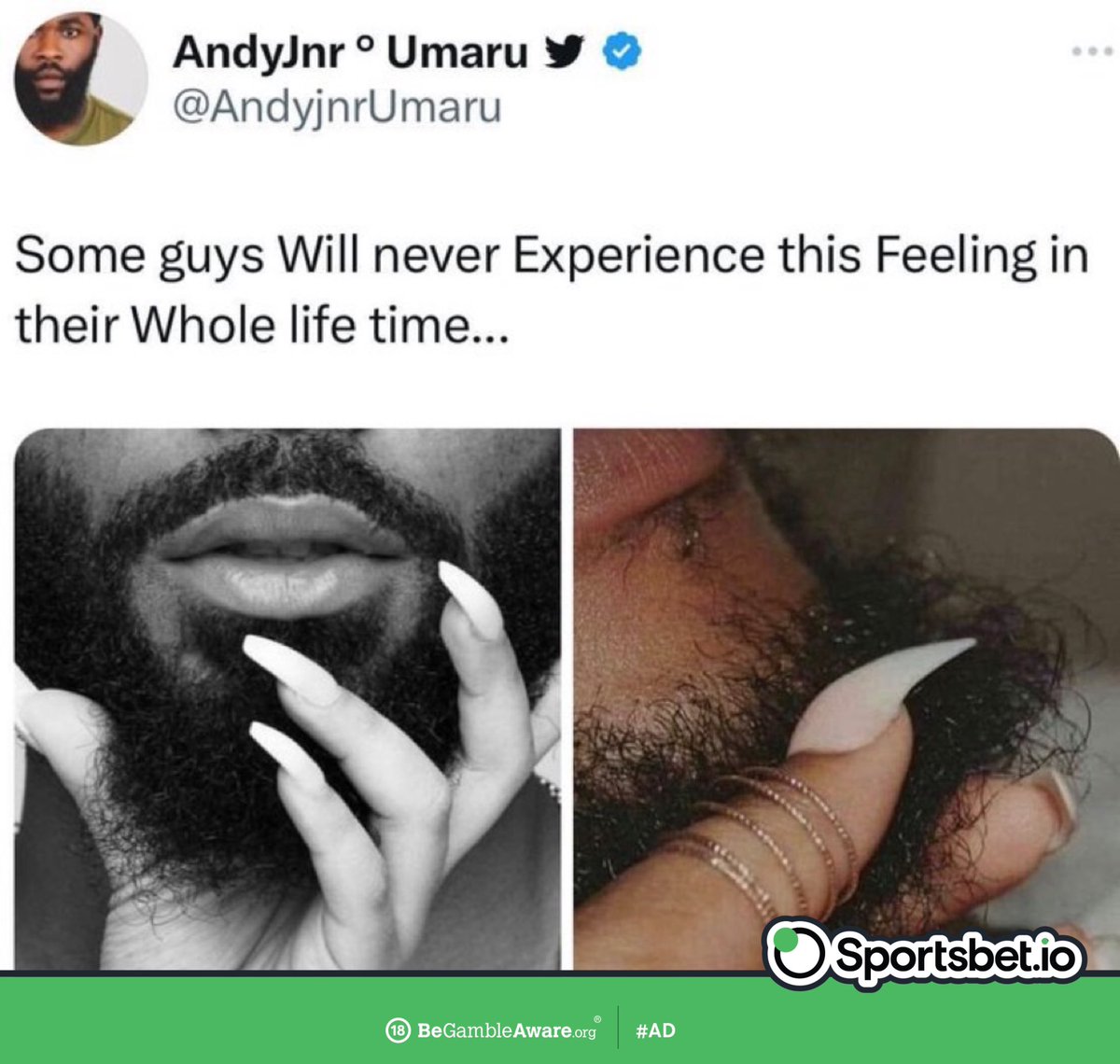 Tag a beardless man in the comment 😂