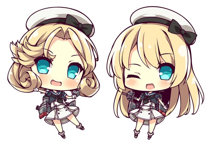 2019年頃に作った旧バージョンJ級姉妹と比較してデフォルメの仕方の違いとか見てもらえると嬉しいナスー 