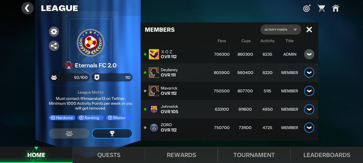 Pure Football (@purefootball_x) on Twitter photo 🚨 League Recruitment 🗣️
FC CHAMPION 🌟🏆
League Level: 78 💀
10,000 Gems per week ☠️
8 Spots available 🤧
No minimum OVR requirement 🫨
DM <a href="/purefootball_x/">Pure Football</a> asap to join 💯 🚨 League Recruitment 🗣️
FC CHAMPION 🌟🏆
League Level: 78 💀
10,000 Gems per week ☠️
8 Spots available 🤧
No minimum OVR requirement 🫨
DM <a href="/purefootball_x/">Pure Football</a> asap to join 💯