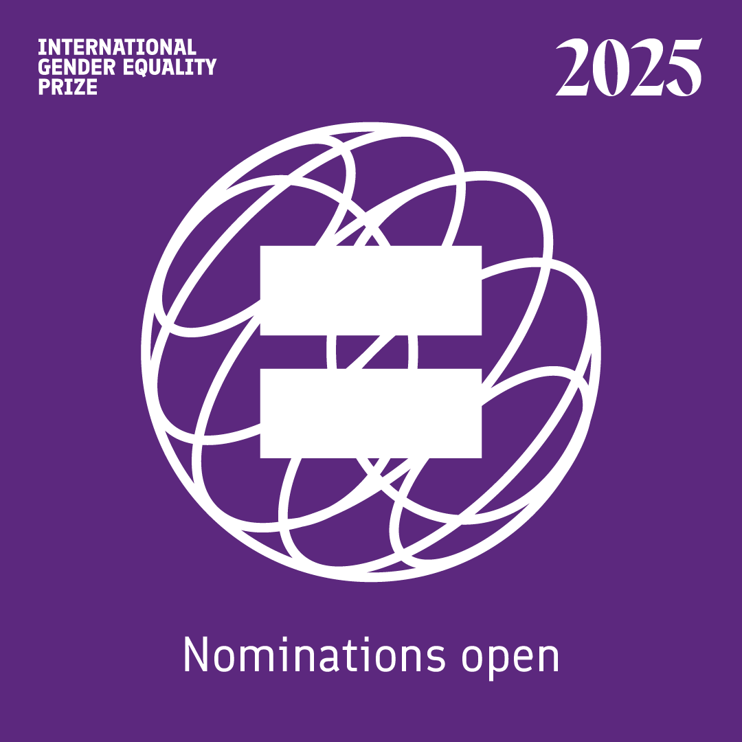 FinlandGeneva's tweet photo. Nominations for the 2025 International Gender Equality Prize are now open!
The prize is awarded to an individual or organisation that has made significant international contribution to gender equality. #IGEP
Submit your proposal until 31 May 2025 here:
https://t.co/BA1YJzLiju https://t.co/khWSjAGWkb