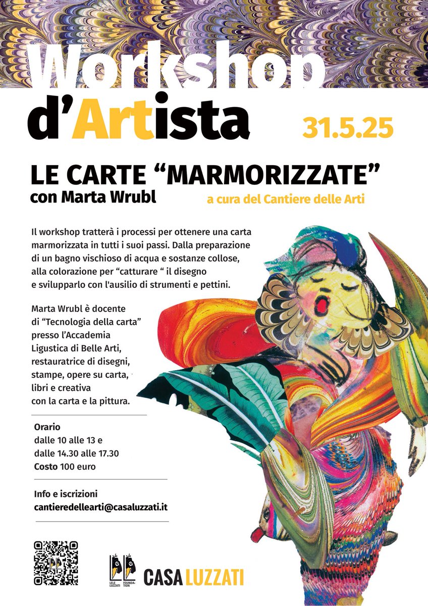 Un eccezionale Workshop d'autore con Marta Wrubl dedicato alla carta
casaluzzati.it/_dnews.php?id=…