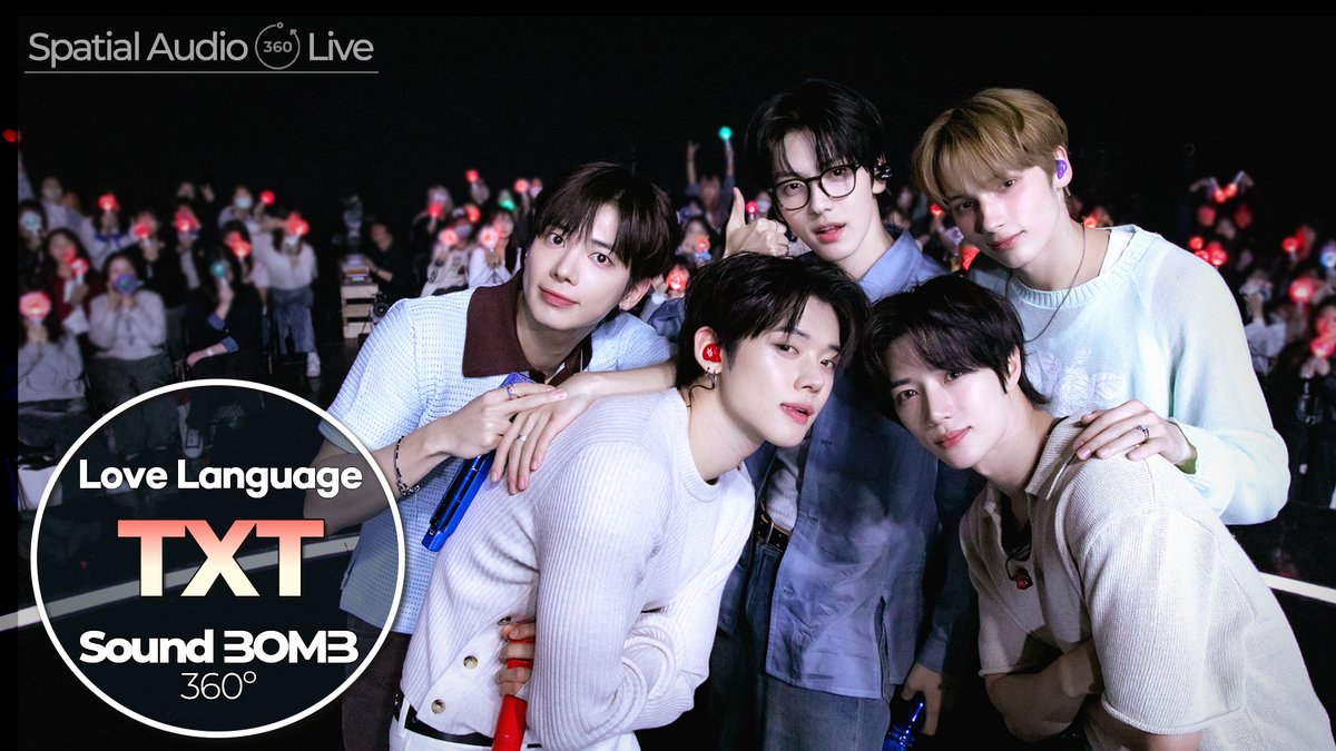 kpop_sbs's tweet photo. 📣[지금 공개!] [4K]투모로우바이투게더(TXT) - Love Language｜싸운드밤 삼육공 

노래도 잘해, 얼굴도 잘해…🫢 그것도 다섯 명 다✨

👉👉 https://t.co/5SPZ079crT

#투모로우바이투게더 #TOMORROW_X_TOGETHER #Love_Language
#spatialaudio #kpop #soundbomb360 #공간음향 #싸운드밤 #사운드밤
@TXT_bighit