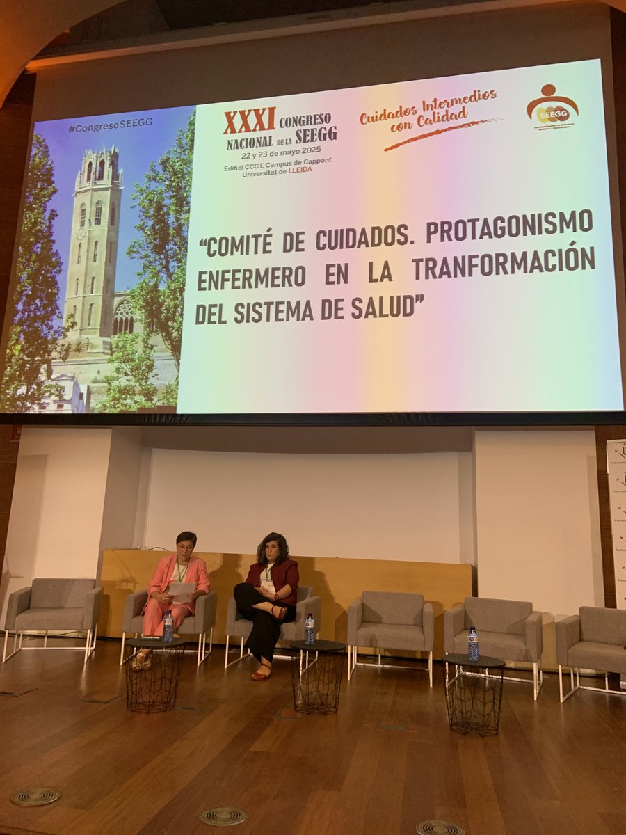 Conferencia inaugural con el <a href="/sanidadgob/">Ministerio de Sanidad</a> gracias a #PalomaCalleja #asesora #IMACU #congresseegg2025 <a href="/enfergeronto/">SEEGG</a>
