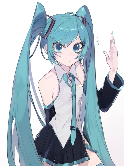 引っ越し後ゲームばかりやってしまっていた久々準備運動お絵描きミクさん! 