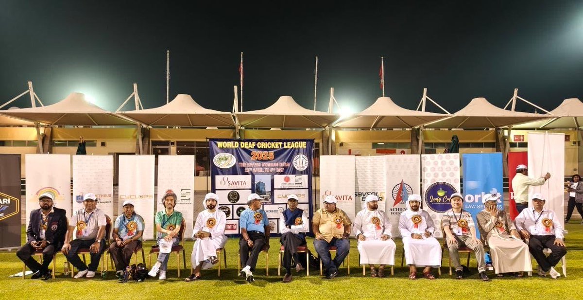 Congratulations for World Deaf Cricket League -2025 in Dubai (UAE) 

Organisation’s: Deaf Cricket International Federation