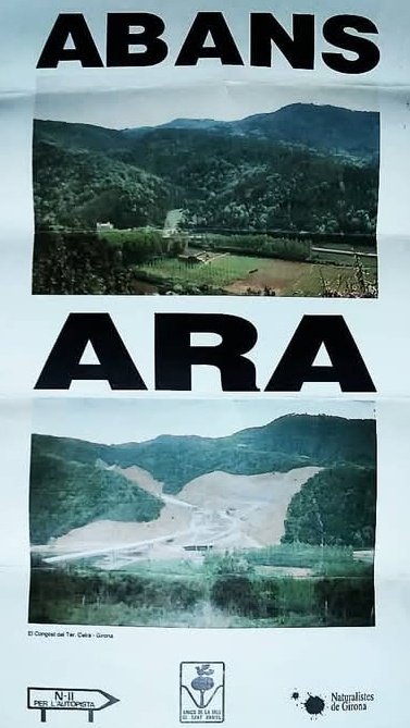 Com s'atreveix  el #PSC de Girona a donar lliçons: tots encara recordem el pitjor atemptat medi ambiental de la història de la ciutat de Girona, la variant que va destruir la vall de Sant Daniel!
👉 Una variant que  va obrir el PSC el 1993 sense escoltar el moviment en contra que
