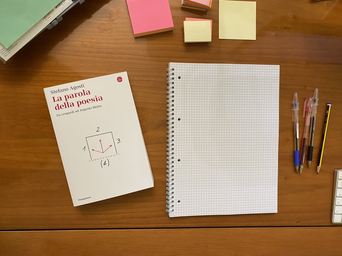 ILGalgano's tweet image. #readytoread #libro &quot;La parola della poesia&quot; #stefanoagosti #ilsaggiatore