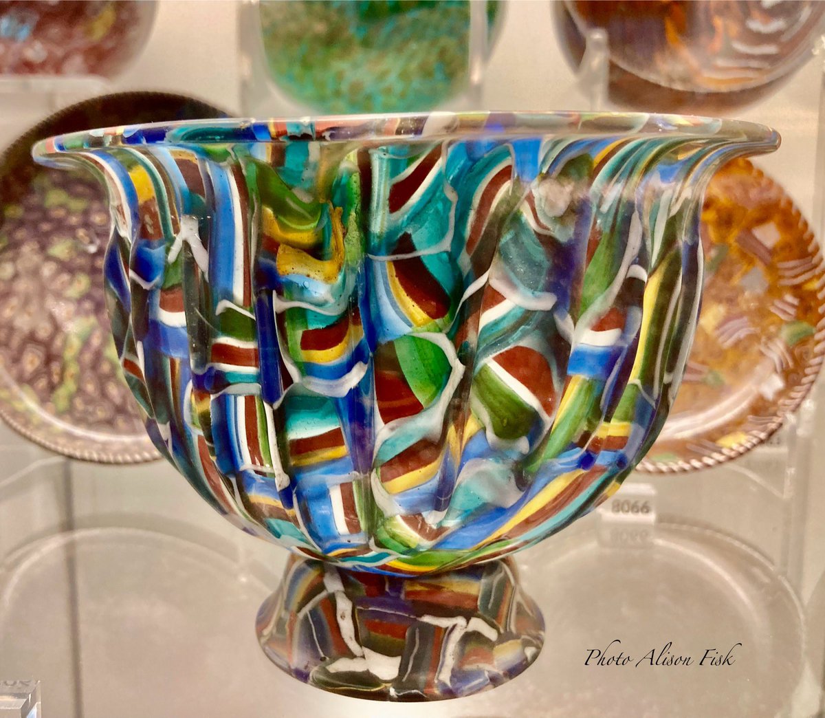This c. 2,000 year-old Roman mosaic glass bowl shows the past was lived in glorious technicolour! 

V&amp;A Museum 📷 by me 

#Archaeology 🏺