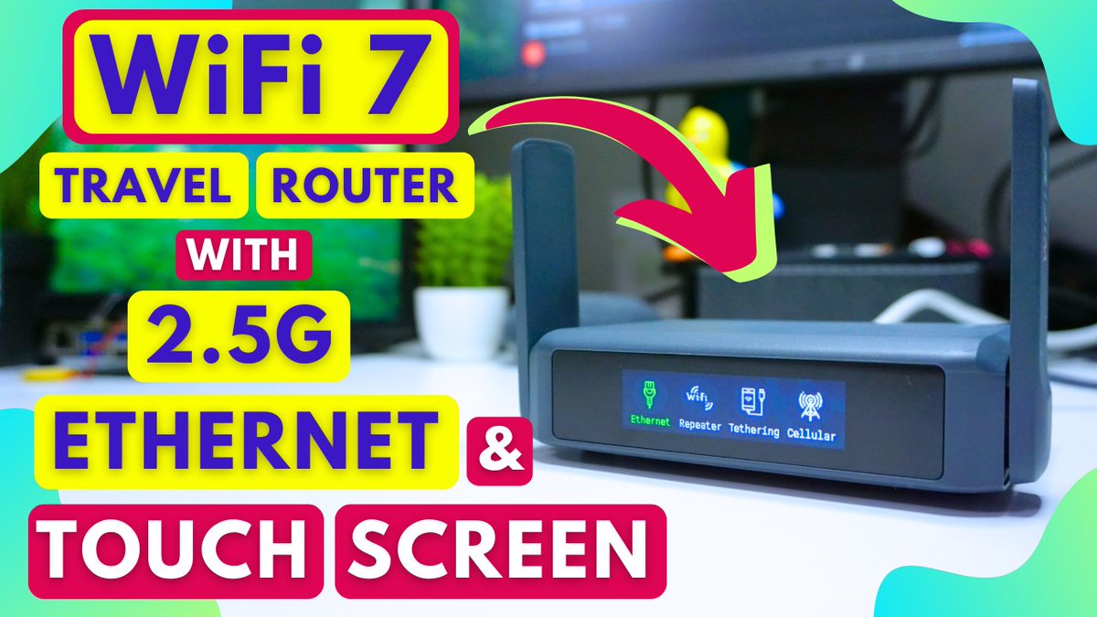 smarthomecircle's tweet image. NEW Video👇👇👇

This Travel Router From @GLiNetWiFi Is A MUST When You Travel This #Summer

➡️WiFi 7
➡️2.5Gbit Ethernet
➡️Touch Screen
➡️OpenWRT, OpenVPN, WireGuard, AdGuard.. &amp;amp; More

Let&apos;s Explore Its Features In This👇Video

👉Full Video: youtu.be/zRavD75-xwI
#router #wifi7