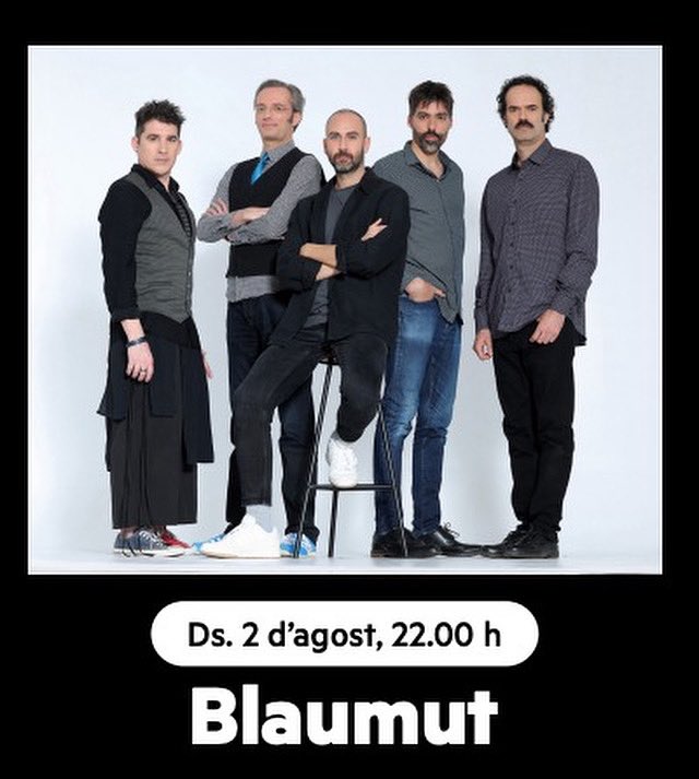 📣 Seguim amb el cartell de les #nitsalspins. 
Aviat entrades i abonaments disponibles. 

4️⃣ Concerts a #Vilada 
📅 1, 2, 8 i 15 d’agost 🕙 22:00h 
📍 Pins del Metge 

2️⃣ d’agost 22:00h 

⭐️ Blaumut 🎶🎶

#visitvilada #elberguedà #berguedà
