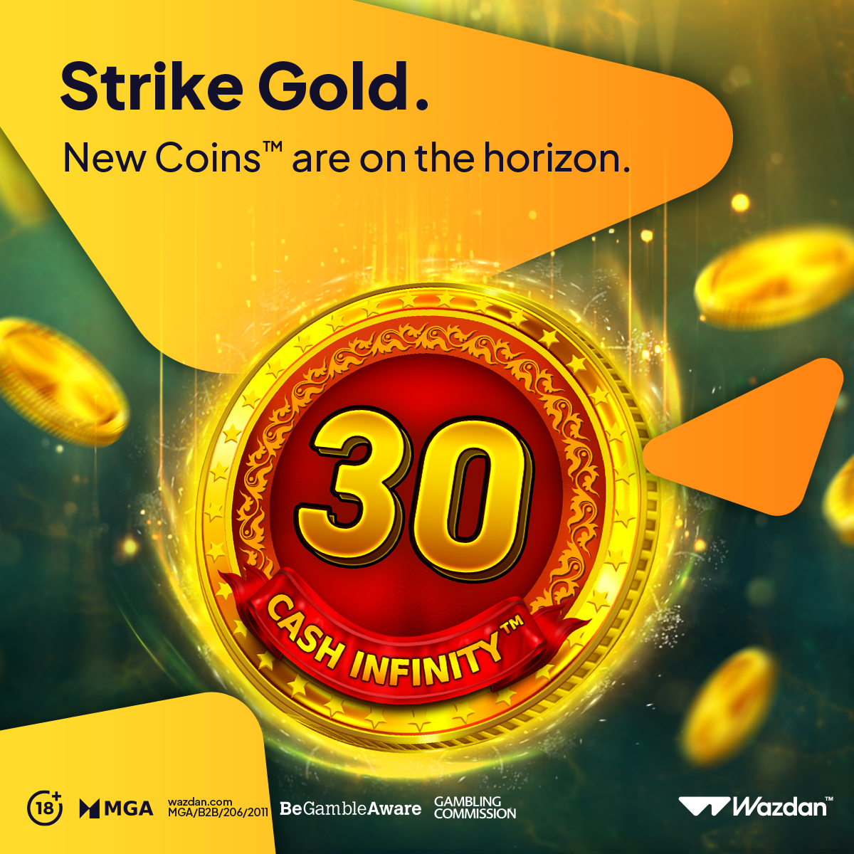 New gold in play.

30 Coins Grand Gold Edition is coming. A new take on the iconic Coins™ series, engineered to attract, retain and reward.

Time to gain™, starting 28.05.2025.

+18 | Play responsibly

#Wazdan #30Coins #OnlineGaining