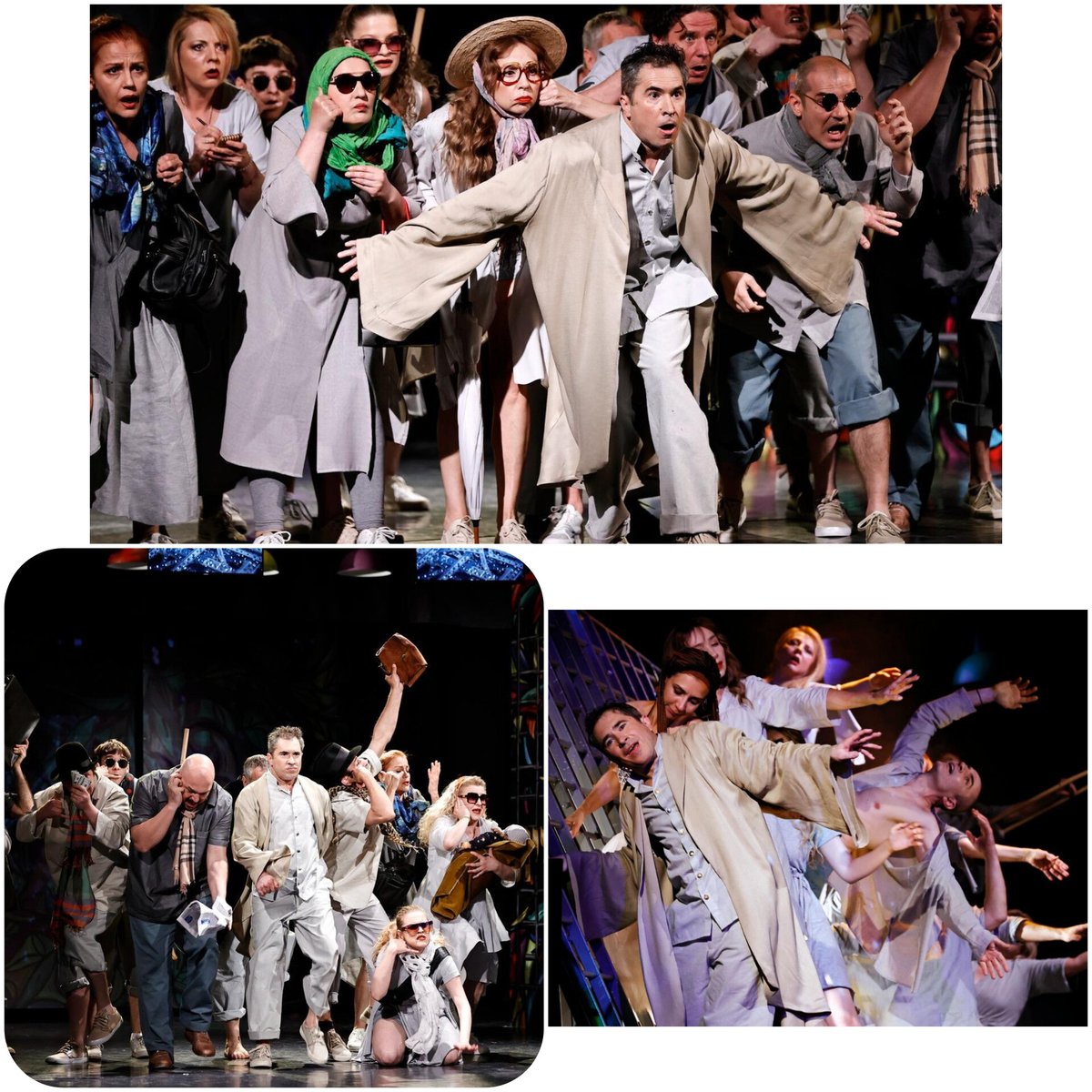 IsraelinRomania's tweet photo. Iubirea și realitățile războiului se împletesc în cel mai recent #spectacol semnat de Alexander Hausvater, „Cântarea Cântărilor” 🎭
Festivalul Internațional de Teatru Idiș - #TESFEST a debutat aseară cu #premiera spectacolului „Cântarea Cântărilor”, în regia lui Alexander Hausvater. Una dintre cele mai frumoase scrieri biblice, compusă de Regele Solomon, este reinterpretată în cheie profundă în spectacolul regizorului Alexander Hausvater.
Dl Ambasador @BendorLior a fost încântat să vorbească în deschiderea TES-FEST, alături de Directorul #TES, dl Andrei Munteanu.
Jucat în limba idiș, „Cântarea Cântărilor” atinge și complexitatea războiului inițiat de teroriști pe 7 octombrie 2023 –🎗️ elementul simbolic prin care regizorul face referire la răpirea cetățenilor israelieni și la semnalarea asupra faptului că 58 de oameni sunt în continuare ținuți captivi îl reprezintă năvodul, o imagine puternică inclusă inedit în spectacol.
În fiecare an, în contextul celebrării Zilei limbii și teatrului #idiș în ziua de 30 mai, @TeatrulEvreiesc aduce în fața publicului de la #București spiritul unic al culturii evreiești și al limbii idiș prin prezentarea unora dintre cele remarcabile spectacole ale trupelor de teatru profesioniste de limbă idiș de renume mondial.
📌 Vă invităm să vedeți această piesă de teatru uimitoare și să explorați universul fascinant al culturii #idiș prezentat în cadrul TES-FEST 👉 program https://t.co/M0jMjSRf2v & bilete de pe site-ul https://t.co/C1E6uDPOmb sau de la casa de bilete a Teatrului Evreiesc de Stat (Str. Iuliu Barasch nr. 15, București).
📸 Credit foto: Adrian Pîclișan/ Teatrul Evreiesc de Stat
