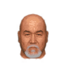 suneed705's tweet photo. ヒゲパーツを脱色し背景色で透過、明るさ調整し、ヒゲ無し顔パーツの上にレイヤーで重ねて確認
これを各角度の顔・ヒゲで行い、最終的にそれぞれスプライトシート（532×700）に統合

手動で微調整し完成
ほとんどをツールに頼るので非常に楽 https://t.co/JTsgxprOlA