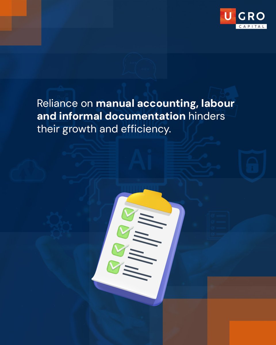 UGROCapital's tweet photo. When #MSMEs lack access to modern tools, growth takes a backseat. #UGROCapital helps bridge the gap with financing that empowers progress.​
​
#MSMEChallenges #GrowthMindset https://t.co/M5fCIp8QMH