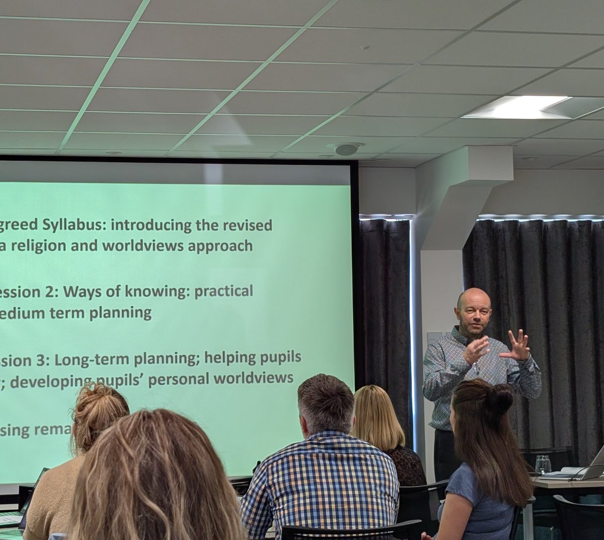 Cornwall Agreed Syllabus launch day 2! Another exciting day with lots more RE leads and teachers wanting to engage in high quality RE! <a href="/NATREupdate/">NATRE</a> #RE