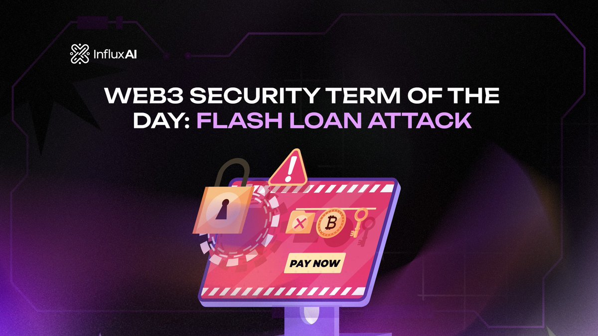 Web3 Security Term of the Day: Flash Loan Attack
 
A flash loan attack is when a hacker takes out a large loan, uses it to exploit a smart contract vulnerability and repays the loan all in the same transaction.
 
It happens fast. Really fast.
 
Because flash loans don’t require