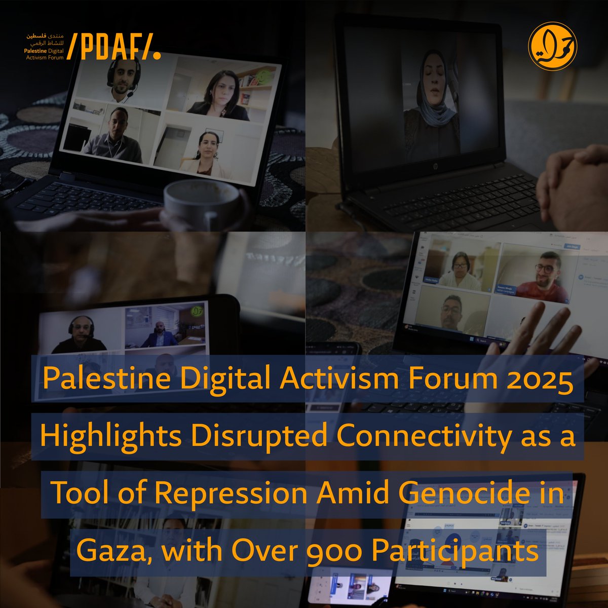 7amleh concluded the ninth edition of the Palestine Digital Activism Forum 2025 on Wednesday evening. Held under the theme "Disconnected: The Impact of War on Internet Access and Palestinian Digital Rights," the forum was attended by over 900 participants from around the world,