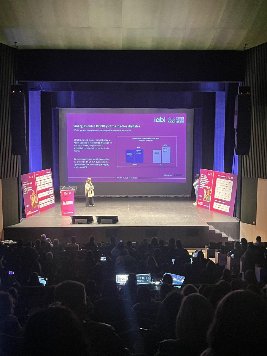Muy interesante y revelador el estudio realizado por <a href="/ebiquity_plc/">Ebiquity plc</a> y la <a href="/IAB_Spain/">IAB Spain</a> en #jornadasExterior25.
<a href="/lafedepubli/">LAFEDE</a> #publicidad #estudio #eficiencia