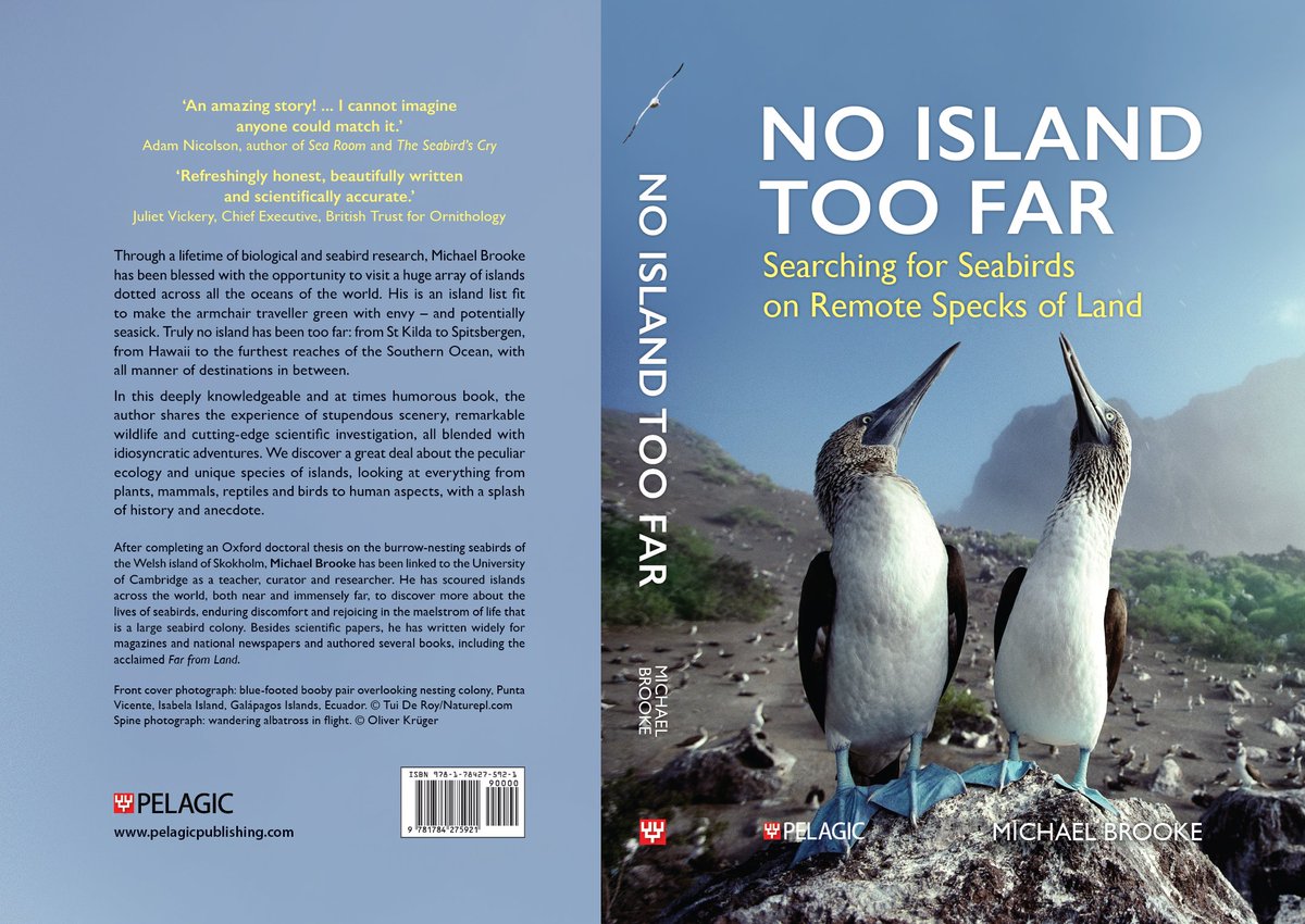 Field Palaeobiology Research Group (@fieldpalaeo) on Twitter photo Now available for preorder, Mike Brooke's 'No Island Too Far' describes his career pursuing the secrets of seabird biology at the ends of the earth. Mike is my predecessor as Strickland Curator at <a href="/ZoologyMuseum/">Museum of Zoology, Cambridge</a> and the book is sure to be fascinating! pelagicpublishing.com/products/no-is… Now available for preorder, Mike Brooke's 'No Island Too Far' describes his career pursuing the secrets of seabird biology at the ends of the earth. Mike is my predecessor as Strickland Curator at <a href="/ZoologyMuseum/">Museum of Zoology, Cambridge</a> and the book is sure to be fascinating! pelagicpublishing.com/products/no-is…