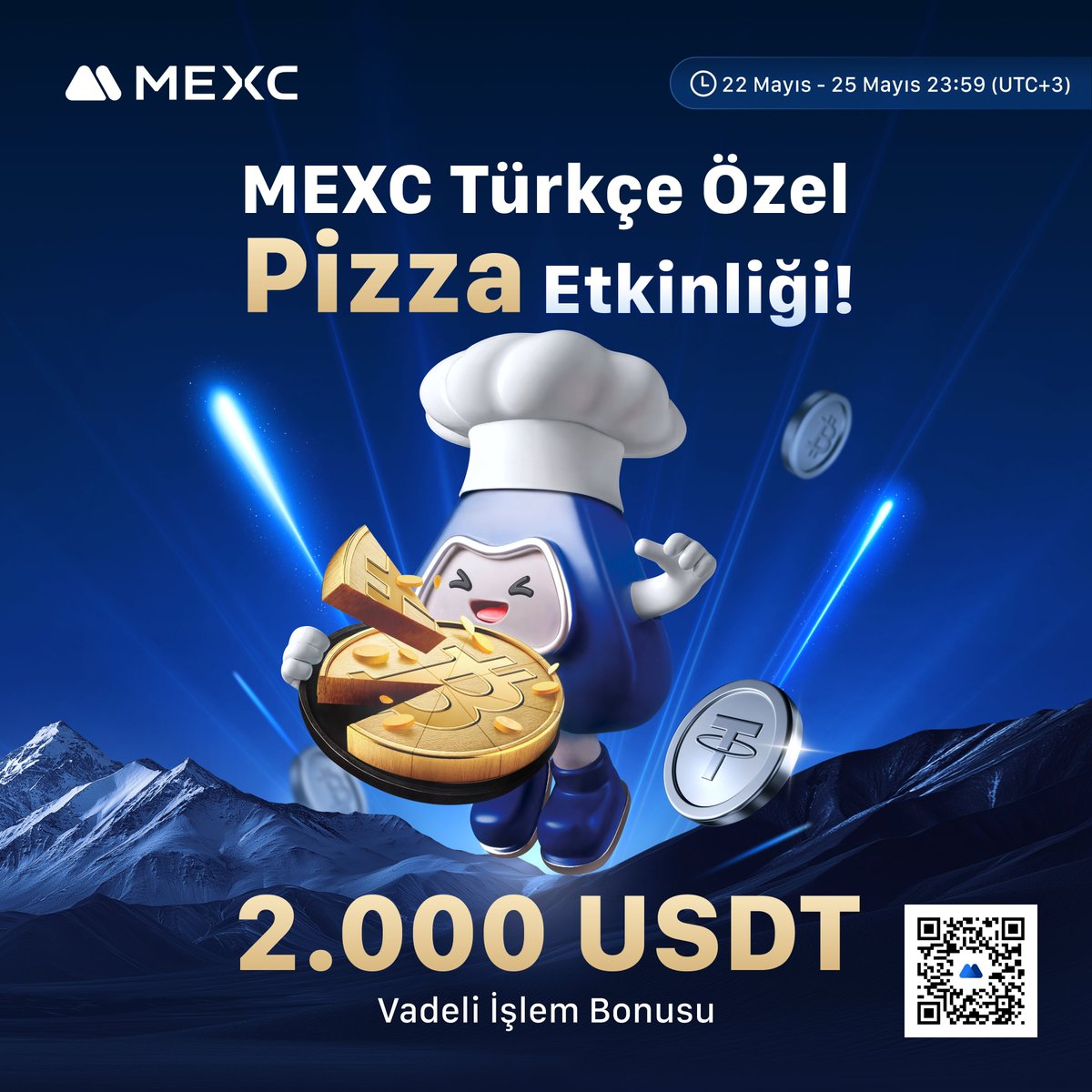🎉  Pizza Gününü #MEXC ile Hem de Tam 2.000 $USDT Ödül Havuzuyla Kutlamaya Hazır mıyız?

🍕 O Zaman İşlem Yarışması Başlasın!🍕

🐣 2.000 $USDT'den payını kazanan 50 kişiden biri olmak için;
🐥 Takip edin: <a href="/MEXC_TR/">MEXC_TR</a> 
🐥 Bu gönderiyi beğenin ve alıntılayarak 3 arkadaşınızı
