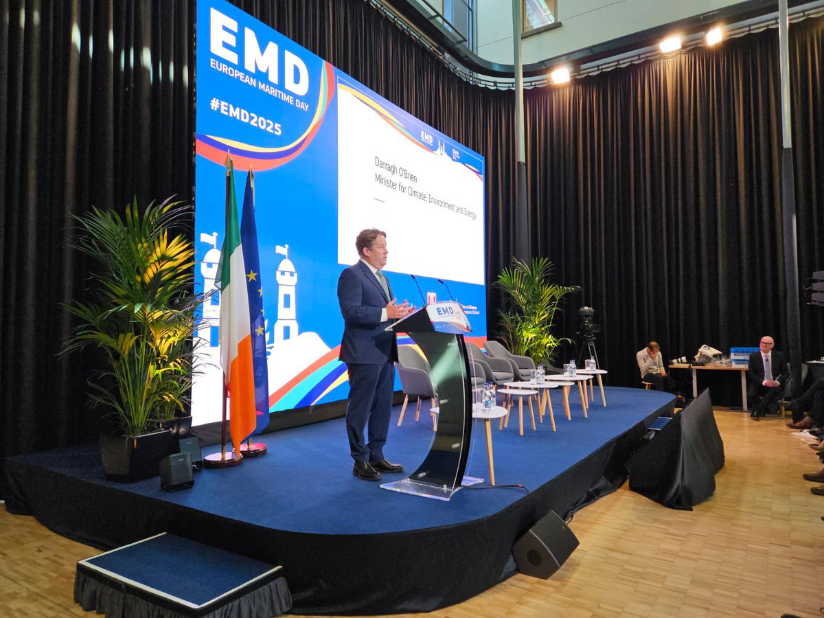 Marine Institute (@marineinst) on Twitter photo “A small island nation but a large ocean state with huge national ambitions. Ambitions for our maritime future.” Minister for <a href="/Dept_ECC/">Dept. Environment, Climate and Communications</a> <a href="/DarraghOBrienTD/">Darragh O'Brien</a> #EMD2025 “A small island nation but a large ocean state with huge national ambitions. Ambitions for our maritime future.” Minister for <a href="/Dept_ECC/">Dept. Environment, Climate and Communications</a> <a href="/DarraghOBrienTD/">Darragh O'Brien</a> #EMD2025