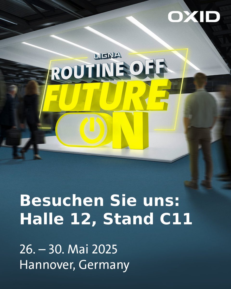 Wir sind auf der LIGNA 2025 in Hannover – gemeinsam mit unseren starken Partnern Dixeno und AdNord! 🌟

Vom 26.-30. Mai findet die LIGNA – die Weltleitmesse für die holzbe- und -verarbeitende Industrie – in Hannover statt.

#LIGNA #Messe #OXIDeSales #Holzbranche #Ecommerce