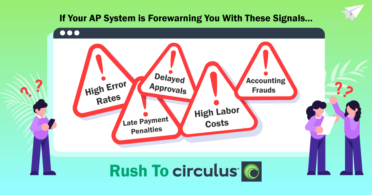 CirculusTech's tweet image. Is your AP jutting out similar signals? It’s time to evolve with Circulus AP Automation. Click here to know more: 👉 circulus.io
#AutomatedAccountsPayable #EarlyPayments #SecuredData #DigitalInvoices #APAutomation