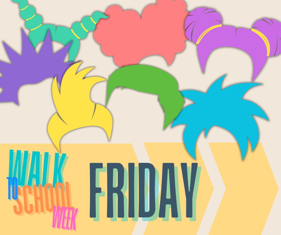 Ayrshire Roads Alliance (@ayrshireroads) on Twitter photo Let’s end the week with a bang or a twist, or a mohawk!
It’s Funky Hair Friday!
Walk to school with the craziest hair you can create! Show off your style using #Walktoschoolweek
<a href="/EastAyrshire/">East Ayrshire</a> <a href="/southayrshire/">South Ayrshire Council</a> Let’s end the week with a bang or a twist, or a mohawk!
It’s Funky Hair Friday!
Walk to school with the craziest hair you can create! Show off your style using #Walktoschoolweek
<a href="/EastAyrshire/">East Ayrshire</a> <a href="/southayrshire/">South Ayrshire Council</a>