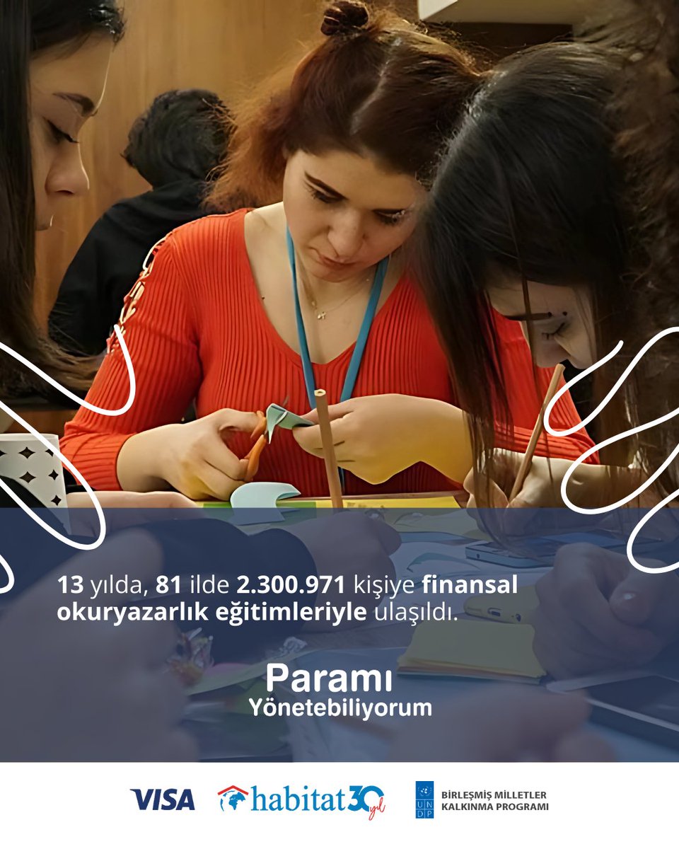 habitatdernegi's tweet photo. 22 Mayıs artık Türkiye’de “Finansal Okuryazarlık Günü”! 💸

Visa'nın desteğiyle, UNDP iş birliğinde 2009 yılında başlattığımız Paramı Yönetebiliyorum Projesi ile 13 yılda milyonlarca bireyin bütçesini bilinçli şekilde yönetmesine katkı sunduk. https://t.co/aeev4jZd8X