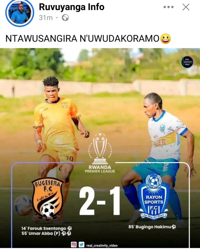 Mr vedaste π€¦ππ€ (@nindungize) on Twitter photo Ese uyumusore aracyari muri RBA , aryacyakora mugisata kimikino? Iziposite ntabunyamwuga burimo pe, turamwemera twemera nimyemerere yimifanire ye ariko namenyeko Ari mukazi pe arakabije setu enough is enough
<a href="/ogalorenzo/">Lorenzo MUSANGAMFURA</a> , <a href="/kasaro05/">Kasaroππ€</a> ,<a href="/kwizigira/">Kwizigira Jean Claude Lee</a> ,<a href="/Rwamwonjo/">ππππππππππ</a> ,<a href="/Radiorwanda_RBA/">RADIO RWANDA</a> Ese uyumusore aracyari muri RBA , aryacyakora mugisata kimikino? Iziposite ntabunyamwuga burimo pe, turamwemera twemera nimyemerere yimifanire ye ariko namenyeko Ari mukazi pe arakabije setu enough is enough
<a href="/ogalorenzo/">Lorenzo MUSANGAMFURA</a> , <a href="/kasaro05/">Kasaroππ€</a> ,<a href="/kwizigira/">Kwizigira Jean Claude Lee</a> ,<a href="/Rwamwonjo/">ππππππππππ</a> ,<a href="/Radiorwanda_RBA/">RADIO RWANDA</a>