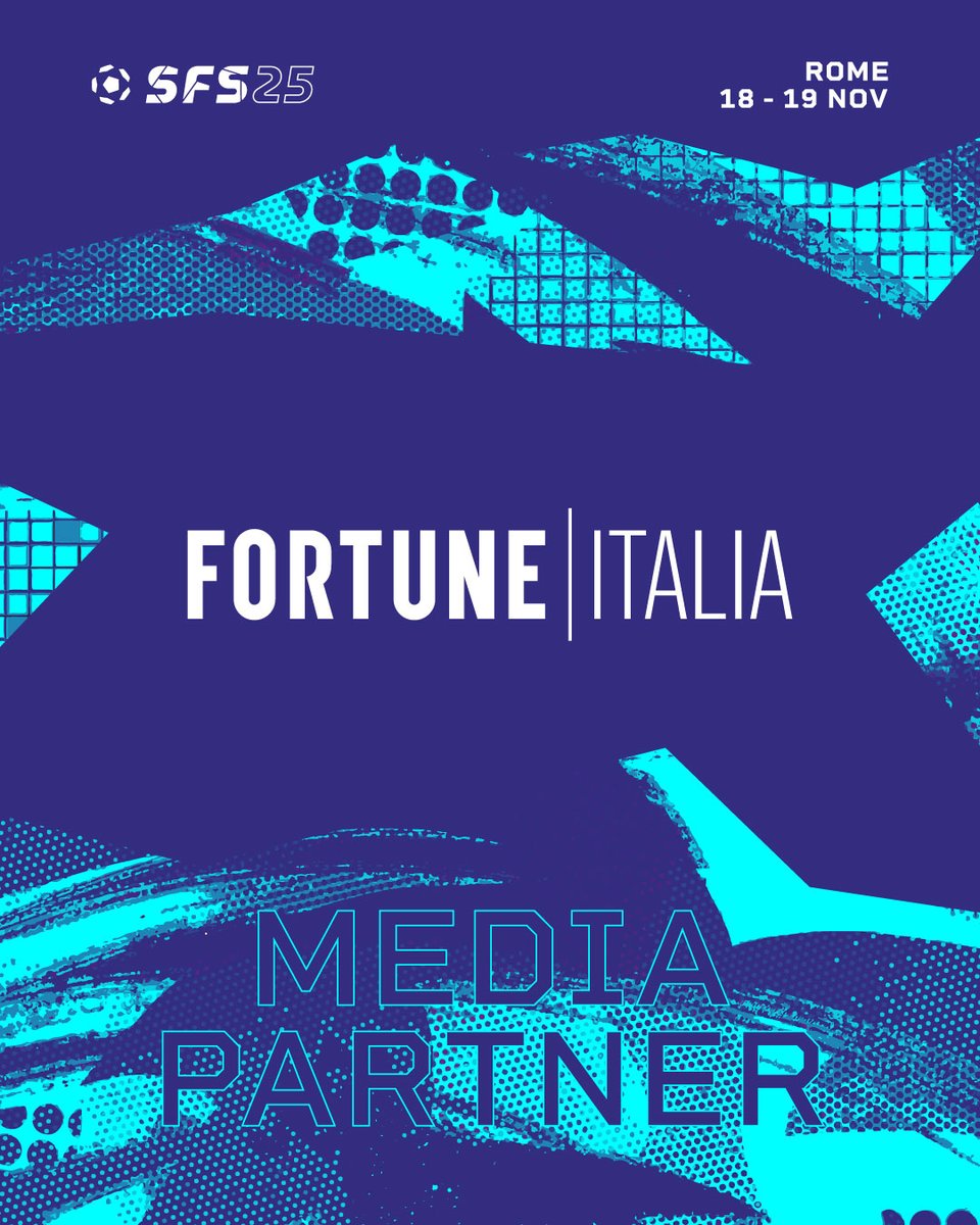 🚨 Big News
The partnership is back: SFS x <a href="/fortuneitalia/">Fortune Italia</a>🤝
We’re excited to confirm that #Fortune Italia is once again our official Media Partner for the #SFS

Two days of sport, innovation and football business — November 18–19 in Rome! 🇮🇹⚽
Stay tuned  the best is yet to come!