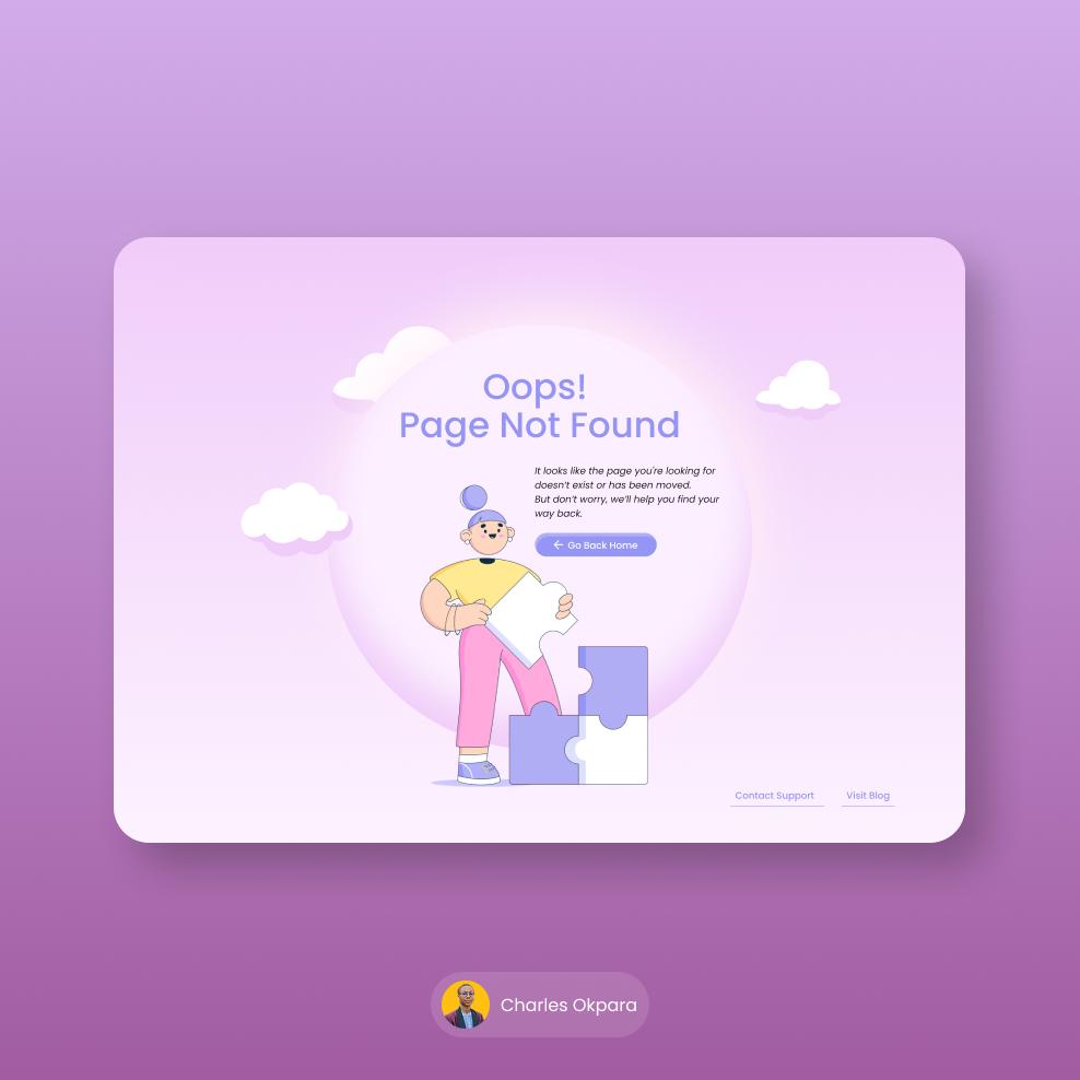 CharleeGraphix's tweet image. 404 Error page.😅
Day 8 of my Daily UI challenge🤲

I feel like this would ease the frustration you&apos;d get from a broken link. 

What do you think 🤔 

Let me know in the comment🤭

#UIUX #uiuxdaily #DailyUI #ui #design #creative #charleegraphix