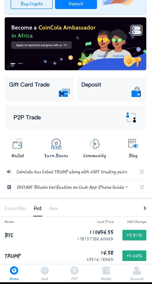 CashApp Bitcoin Can Be a Pain To Sell In Nigeria, But I’ve Found a Way That Works Every Time.

The Delays, The Wild Fees, And That Fear Of Being Stuck With BTC, We've All Been There.

Back When Everyone Was Worried About The Cash App Ban, I Found <a href="/CoinCola_Global/">CoinCola</a> And It Saved Me.