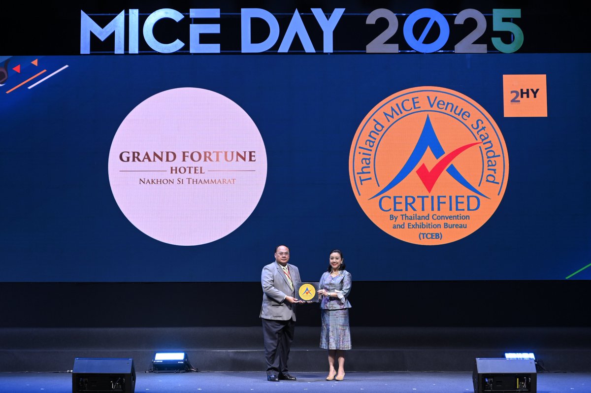 KorkasaeTH's tweet image. CP LAND คว้าตราสัญลักษณ์มาตรฐาน MICE Venue จาก TCEB

#ซีพีแลนด์ #สำนักงานส่งเสริมการจัดประชุมและนิทรรศการ(องค์การมหาชน) #CpLand #TCEP

อ่านต่อได้ที่

korkasaesettakij.wordpress.com/2025/05/22/cp-…