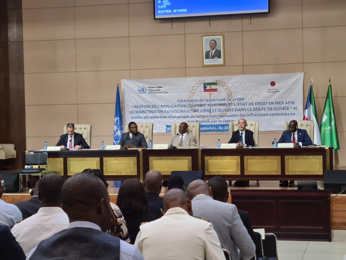 UNODC Global Maritime Crime Programme (@unodc_mcp) on Twitter photo <a href="/UNODC_MCP/">UNODC Global Maritime Crime Programme</a> has launched the 🇯🇵 funded project in #Malabo to strengthen maritime security in the Gulf of Guinea, which will focus on harmonizing the legislative framework, enhancing MLE capacities, and establishing a sustainable MDA training platform <a href="/UNODC_WCAfrica/">UNODC West & Central Africa🇺🇳</a> <a href="/UNODC_MCP/">UNODC Global Maritime Crime Programme</a> has launched the 🇯🇵 funded project in #Malabo to strengthen maritime security in the Gulf of Guinea, which will focus on harmonizing the legislative framework, enhancing MLE capacities, and establishing a sustainable MDA training platform <a href="/UNODC_WCAfrica/">UNODC West & Central Africa🇺🇳</a>