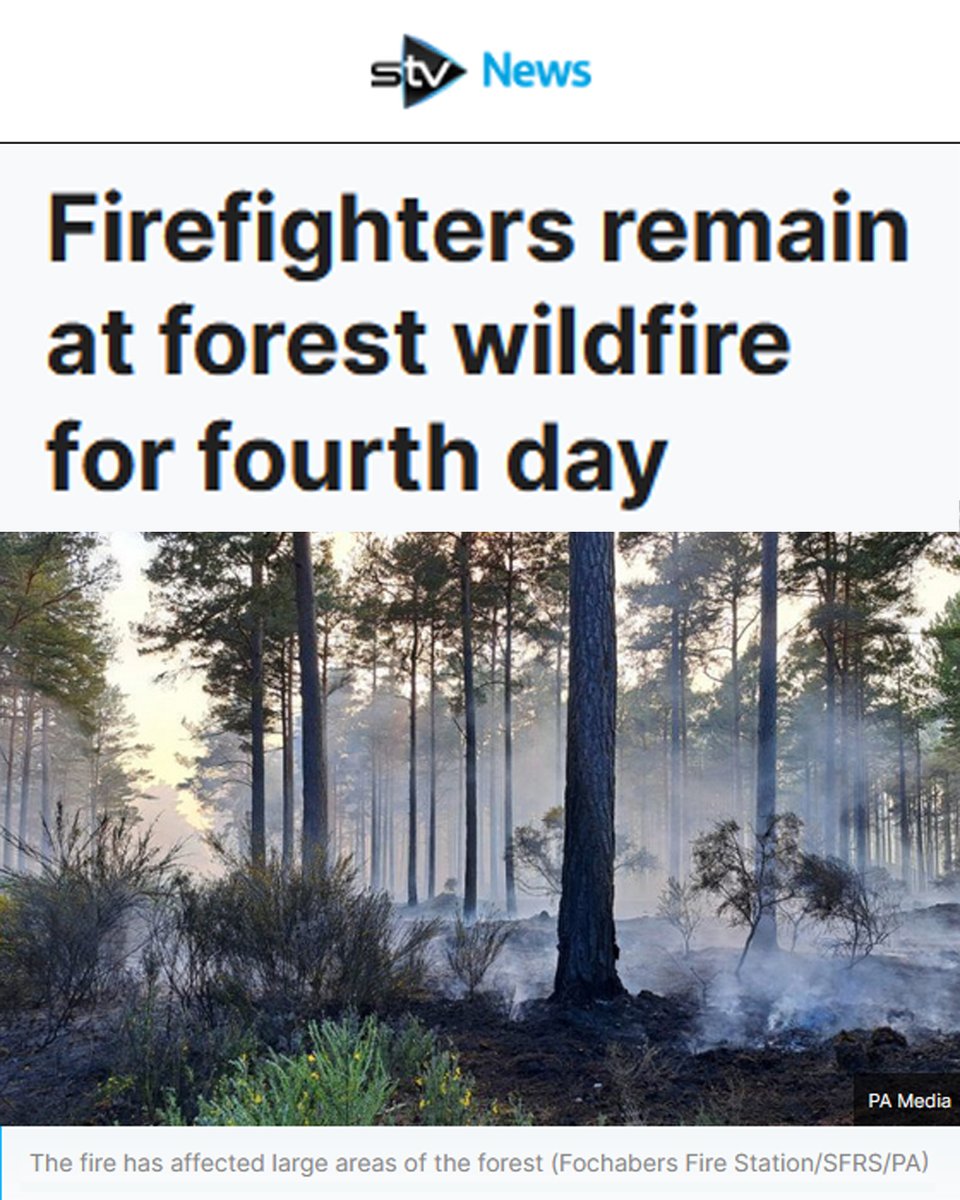 🔥Wildfires shouldn't be the new normal.

🌍We need urgent climate action to protect communities and nature on the frontlines of the climate crisis in Scotland.