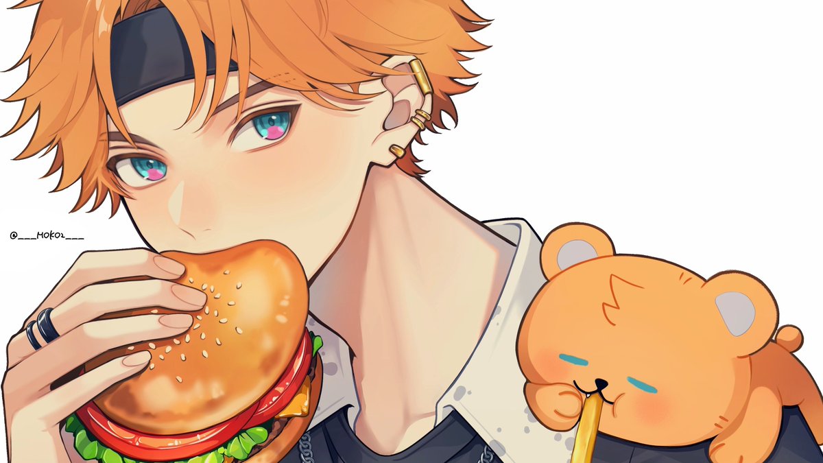 🍔🍟🐻
#きたみ描きたみ