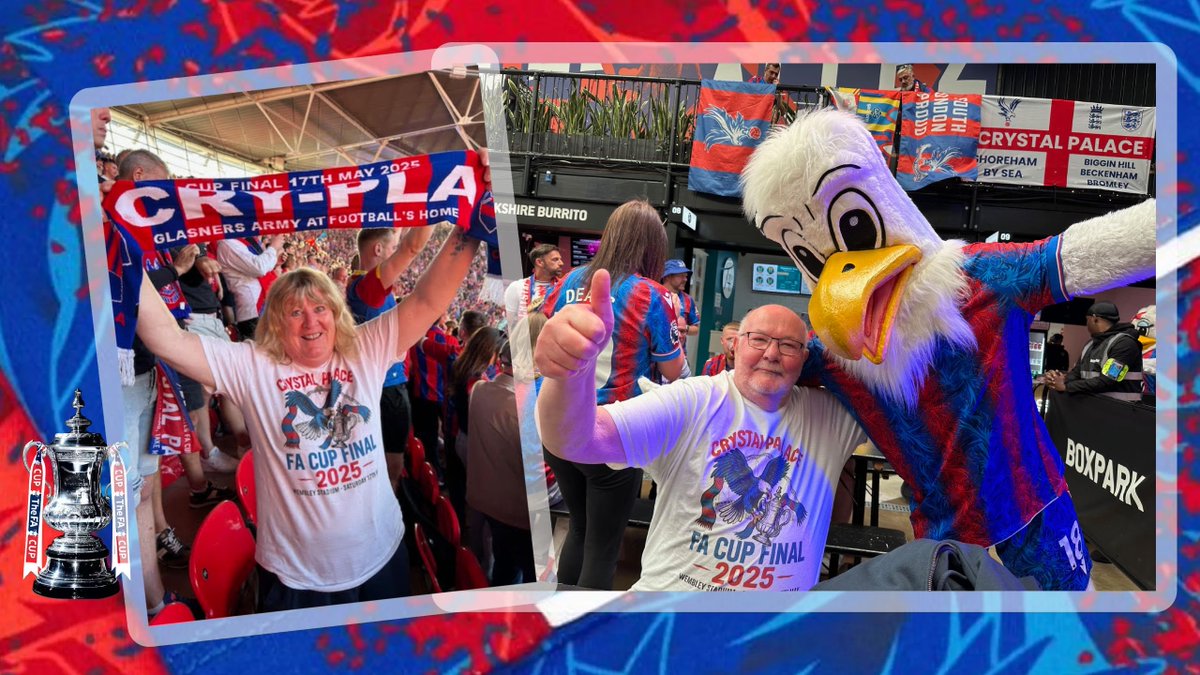 Holmesdale's tweet image. It’s been fantastic to see so many people buying our FA Cup final t-shirts - here’s just a selection of the many fans around the world who have picked one up! We have some new designs to check out too, so head to our shop now! (Link is in bio) #cpfc #facup #facupfinal