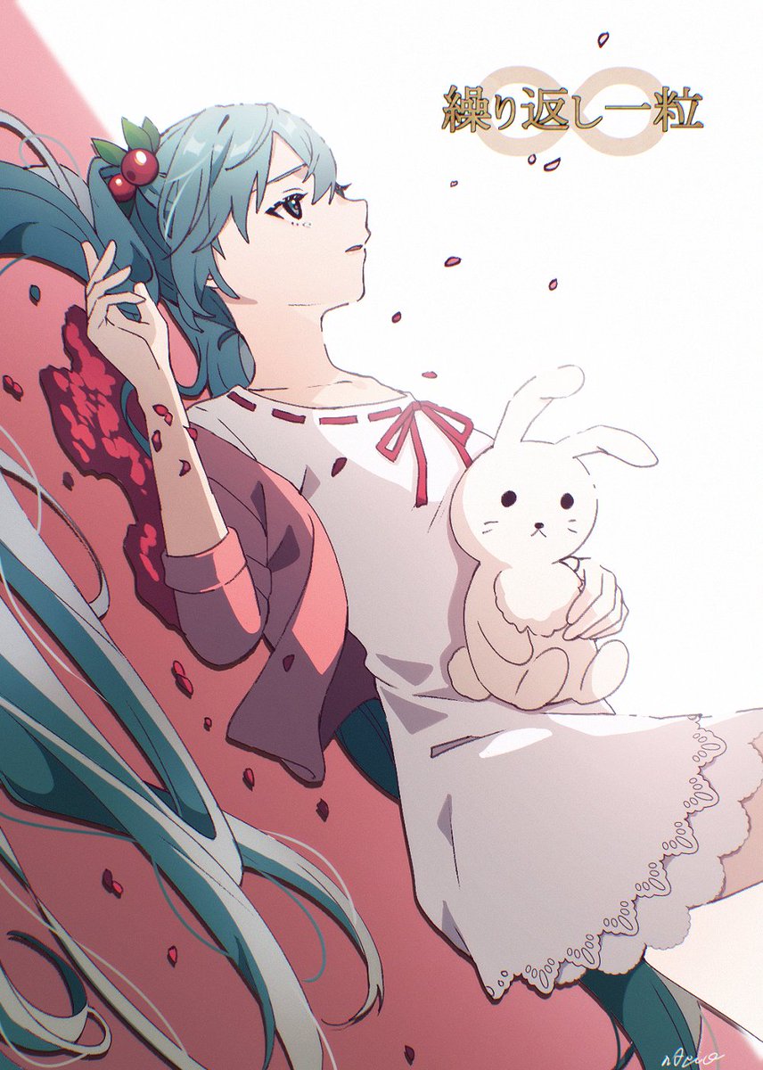 nApio_7910's tweet image. #100曲ボカロ絵チャレンジ
70 繰り返し一粒 / 猫虫P