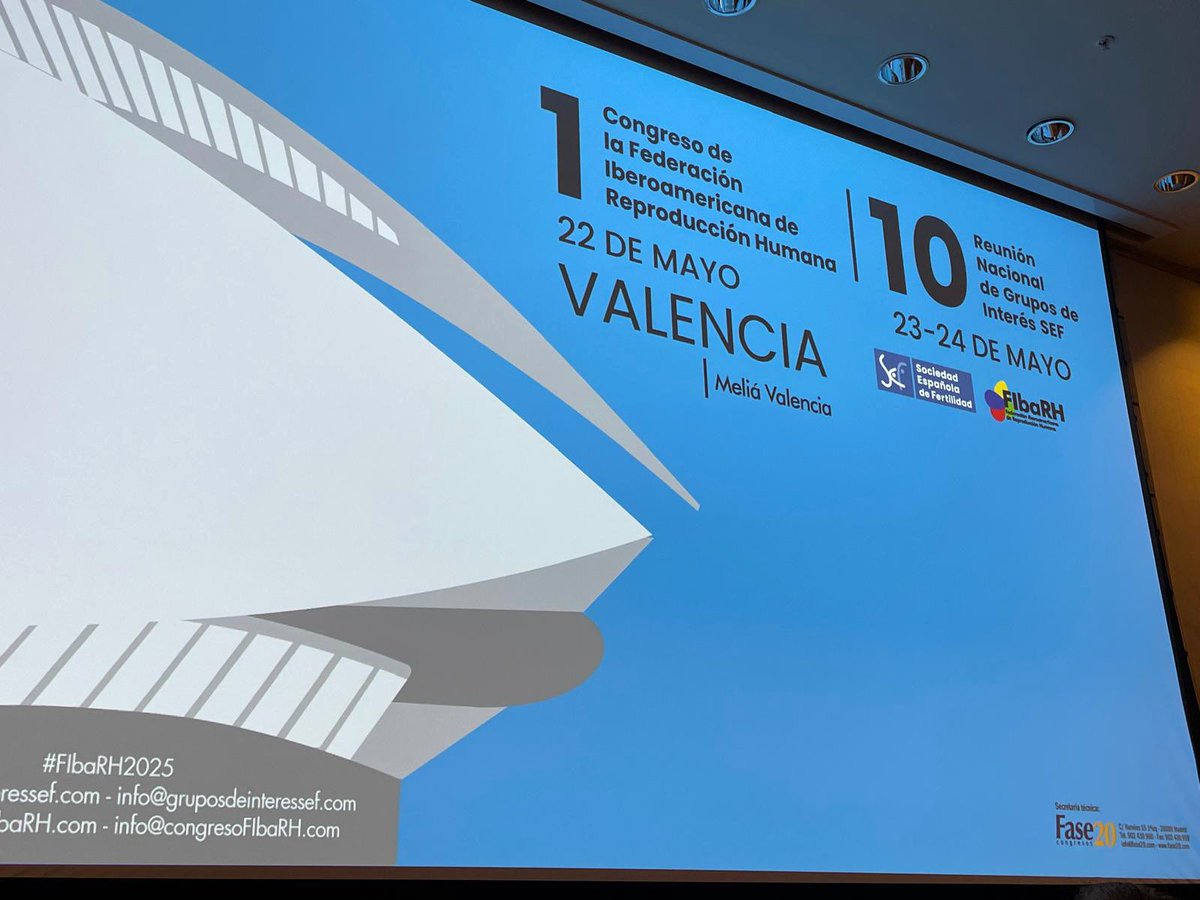 🔬🩺  Dando la #BIENVENIDA a VALENCIA a Médicos e Investigadores en la
Inauguración del “I Congreso 
de la Federación Iberoamericana de Reproducción Humana” #FibaRH

🥼 GRACIAS a quienes,  desde la Ciencia, hacen posible que tantas personas cumplan su sueño de crear VIDAS 🚼 👶🏼