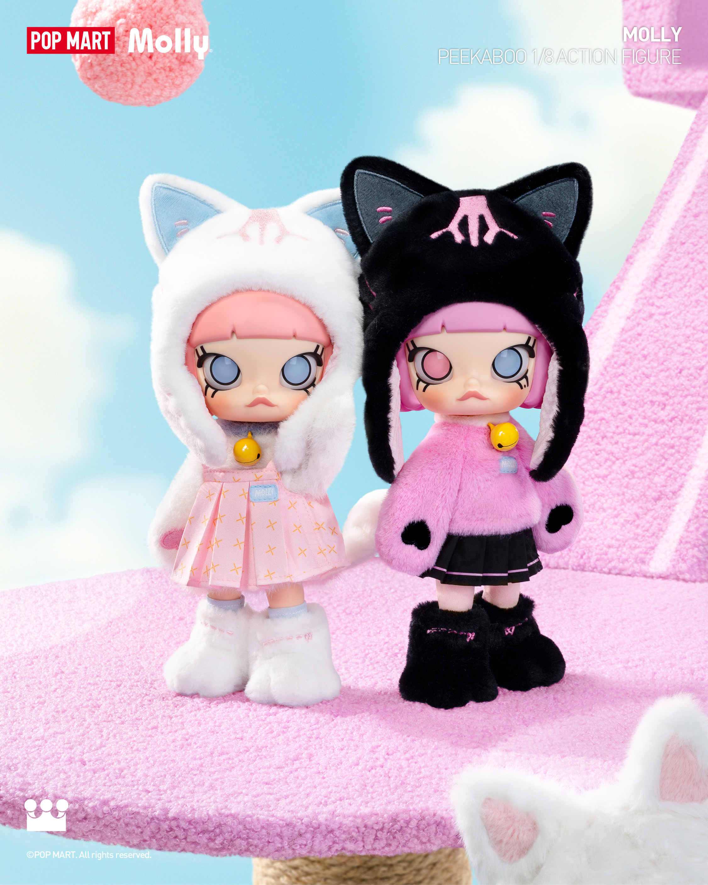 値下げMolly pop mart 猫 MOLLY Black Cat BJD Action Figure 2020 Pink – TOYSEZ