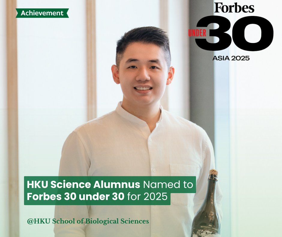 Congratulations to HKU Science BSc Food &amp; Nutritional Science alumnus, Winston Lau, for earning a spot on the Forbes 30 Under 30 for 2025! shorturl.at/rAYi6
